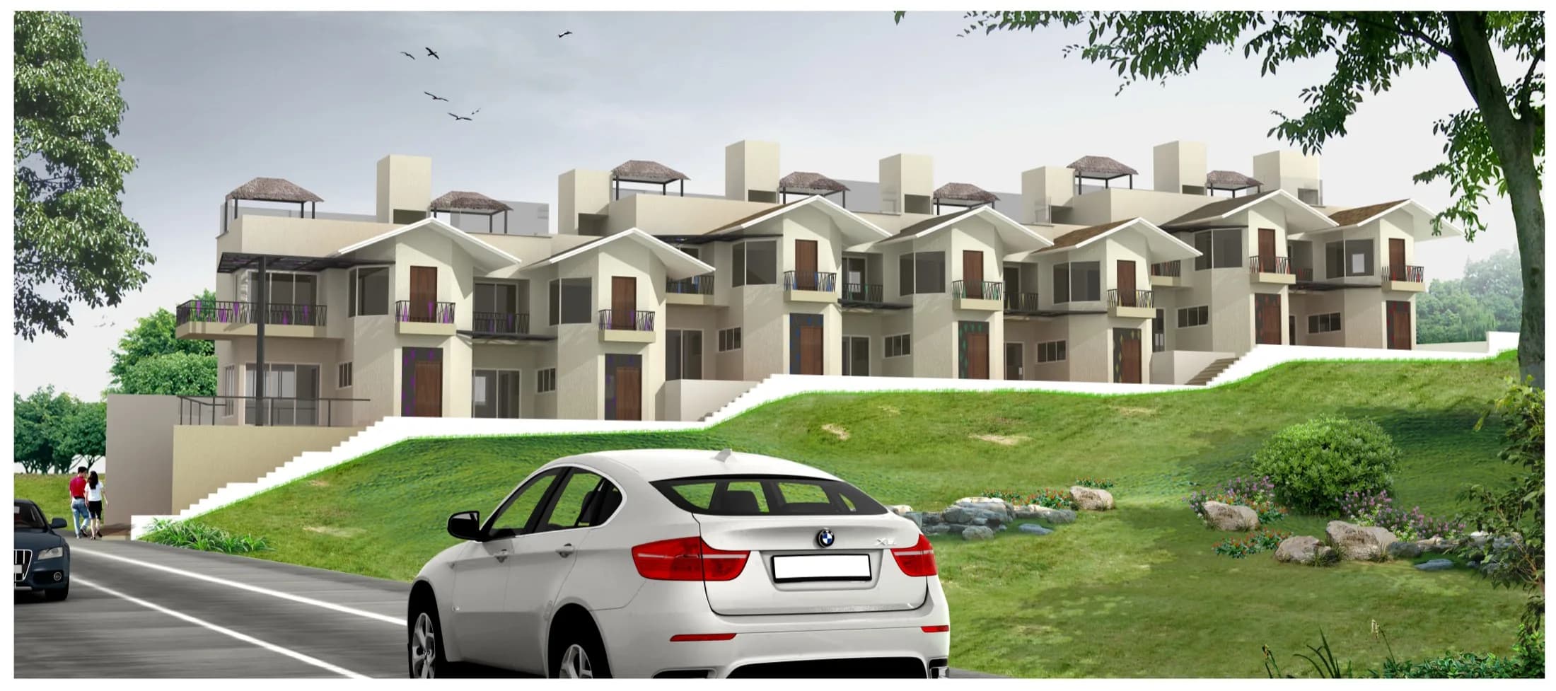 Sunil Kulkarni Residential Five Row Houses - Drawing 1