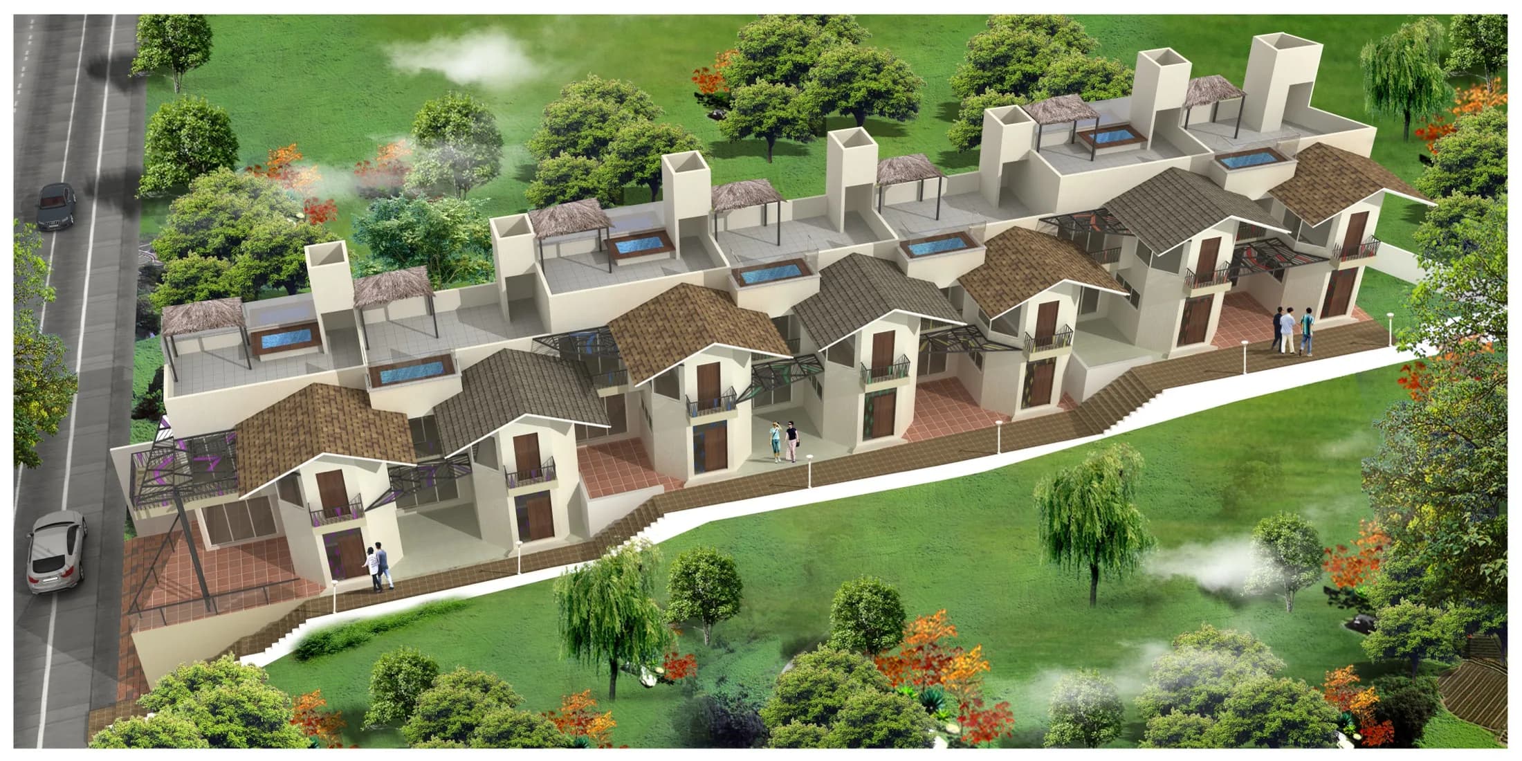 Sunil Kulkarni Residential Five Row Houses - Drawing 3